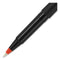 Roller Ball Pen, Stick, Micro 0.5 Mm, Red Ink, Black Matte Barrel, Dozen