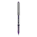 Vision Roller Ball Pen, Stick, Fine 0.7 Mm, Majestic Purple Ink, Gray Barrel, Dozen