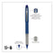 Grip Roller Ball Pen, Stick, Fine 0.7 Mm, Blue Ink, Blue Barrel, Dozen