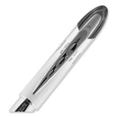 Vision Elite Roller Ball Pen, Stick, Bold 0.8 Mm, Black Ink, White/black Barrel