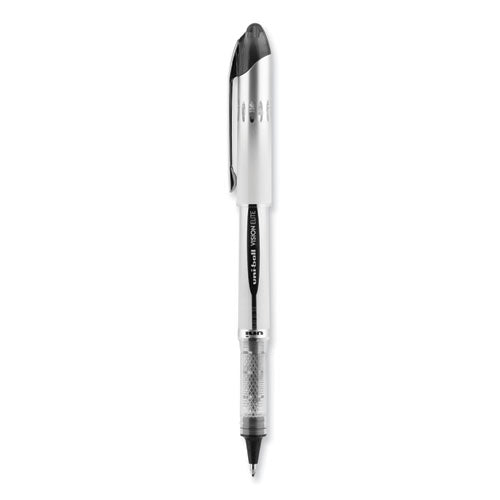 Vision Elite Roller Ball Pen, Stick, Bold 0.8 Mm, Black Ink, White/black Barrel