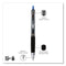 Signo 207 Gel Pen, Retractable, Micro 0.5 Mm, Blue Ink, Smoke/black/blue Barrel, Dozen