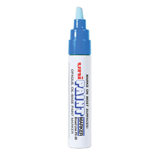 Permanent Marker, Broad Chisel Tip, Blue