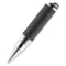 Signo Grip Gel Pen, Stick, Medium 0.7 Mm, Black Ink, Silver/black Barrel, Dozen