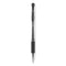 Signo Grip Gel Pen, Stick, Medium 0.7 Mm, Black Ink, Silver/black Barrel, Dozen