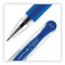 Signo Grip Gel Pen, Stick, Medium 0.7 Mm, Blue Ink, Silver/blue Barrel, Dozen