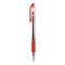 Signo Grip Gel Pen, Stick, Medium 0.7 Mm, Red Ink, Silver/red Barrel, Dozen