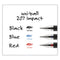 Refill For Gel Impact Gel Pens, Bold Conical Tip, Black Ink, 2/pack