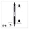 Signo Gel Pen, Retractable, Medium 0.7 Mm, Black Ink, Black/metallic Accents Barrel, Dozen