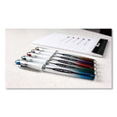 Vision Elite Roller Ball Pen, Stick, Extra-fine 0.5 Mm, Blue-black Ink, Black/blue Barrel