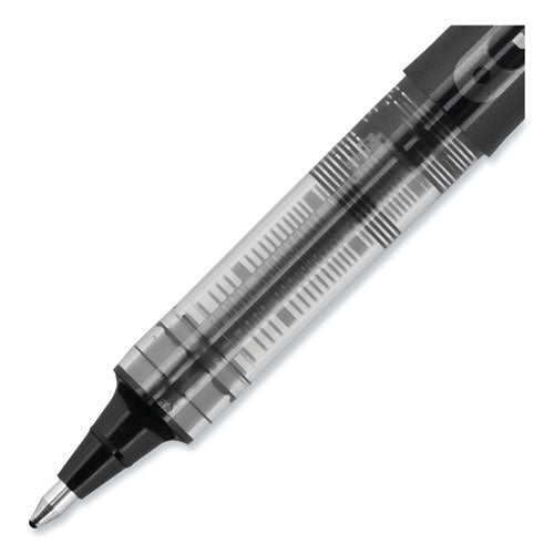 Vision Roller Ball Pen, Stick, Bold 1 Mm, Black Ink, Black Barrel, Dozen