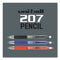 207 Mechanical Pencil With Lead And Eraser Refills, 0.7 Mm, Hb (#2), Black Lead, Assorted Barrel Colors, 3/set