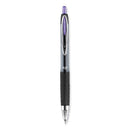 Signo 207 Gel Pen, Retractable, Medium 0.7 Mm, Purple Ink, Smoke/black/purple Barrel, Dozen