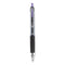 Signo 207 Gel Pen, Retractable, Medium 0.7 Mm, Purple Ink, Smoke/black/purple Barrel, Dozen