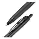 207 Plus+ Gel Pen, Retractable, Medium 0.7 Mm, Black Ink, Black Barrel, Dozen