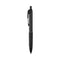 207 Plus+ Gel Pen, Retractable, Medium 0.7 Mm, Blue Ink, Black Barrel, Dozen