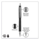 Jetstream Retractable Ballpoint Pen, Bold 1 Mm, Black Ink, Black Barrel