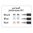 Jetstream Retractable Ballpoint Pen, Bold 1 Mm, Red Ink, Black Barrel