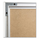 Melamine Dry Erase Board, 47 X 35, White Surface, Silver Frame