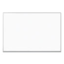 Melamine Dry Erase Board, 70 X 47, White Surface, Silver Frame