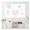 Melamine Dry Erase Board, 70 X 47, White Surface, Silver Frame