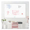 Melamine Dry Erase Board, 70 X 47, White Surface, Silver Frame