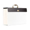 Expanding File Box, 5.25" Expansion, 19 Sections, Twist-lock Latch Closure, 2/5-cut Tabs, Letter Size, White/black/gold