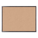 Cork Bulletin Board, 47 X 35, Natural Surface, Black Frame