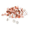 Fashion Metal Thumbtacks, Metal, Marble/rose Gold, 0.38", 100/pack