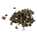 Fashion Metal Thumbtacks, Metal, Brass, 0.38", 200/pack