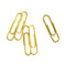 Paper Clips, Medium, Vinyl-coated, Gold, 200 Clips/box, 5 Boxes/pack