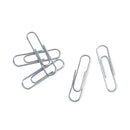 Paper Clips, Medium, Vinyl-coated, Silver, 200 Clips/box, 5 Boxes/pack