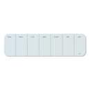 Cubicle Glass Dry Erase Board, Undated One-week, 20 X 5.5, White Surface