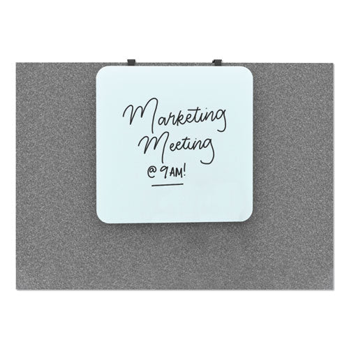 Cubicle Glass Dry Erase Board, 12 X 12, White Surface