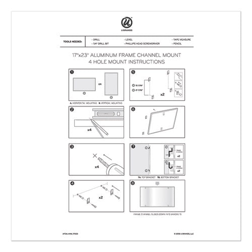 4n1 Magnetic Dry Erase Combo Board, 35 X 23, Tan/white Surface, Silver Aluminum Frame