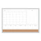 4n1 Magnetic Dry Erase Combo Board, 35 X 23, Tan/white Surface, Silver Aluminum Frame