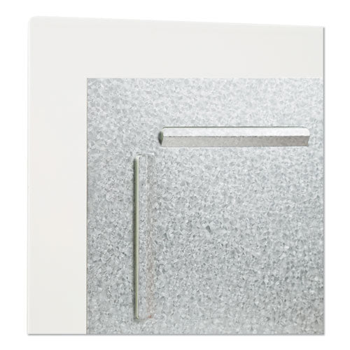 Floating Glass Dry Erase Board, 35 X 35, White