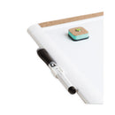 Pinit Magnetic Dry Erase Board With Plastic Frame, 20 X 16, White Surface, White Plastic Frame