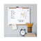 Pinit Magnetic Dry Erase Board With Plastic Frame, 20 X 16, White Surface, White Plastic Frame