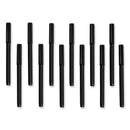 Catalina Porous Point Pen, Stick, Fine 0.7 Mm, Black Ink, Black Barrel, 12/pack