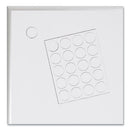 Heavy-duty Board Magnets, Circles, White, 0.75" Diameter, 20/pack