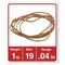 Rubber Bands, Size 19, 0.04" Gauge, Beige, 1 Lb Bag, 1,240/pack