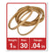 Rubber Bands, Size 30, 0.04" Gauge, Beige, 1 Lb Box, 1,100/pack