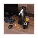 Recycled Big Pencil Cup, Plastic, 4.38" Diameter X 5.63"h, Black