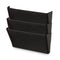 Wall File Pockets, 3 Sections, Letter Size,13" X 4.13" X 14.5", Black, 3/pack