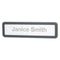 Recycled Cubicle Nameplate With Rounded Corners, 9 X 2.5, Charcoal