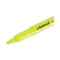 Pocket Highlighters, Fluorescent Yellow Ink, Chisel Tip, Yellow Barrel, Dozen