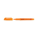 Pocket Highlighters, Fluorescent Orange Ink, Chisel Tip, Orange Barrel, Dozen