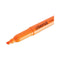 Pocket Highlighters, Fluorescent Orange Ink, Chisel Tip, Orange Barrel, Dozen