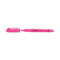 Pocket Highlighters, Fluorescent Pink Ink, Chisel Tip, Pink Barrel, Dozen